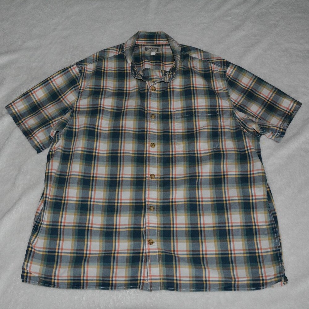 Duluth Trading Co Men's Button Up Shirt XL Short Sleeve